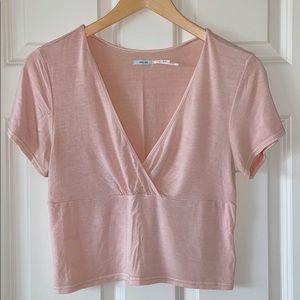 Kimchi Blue Celine Cross-Front Crop Top